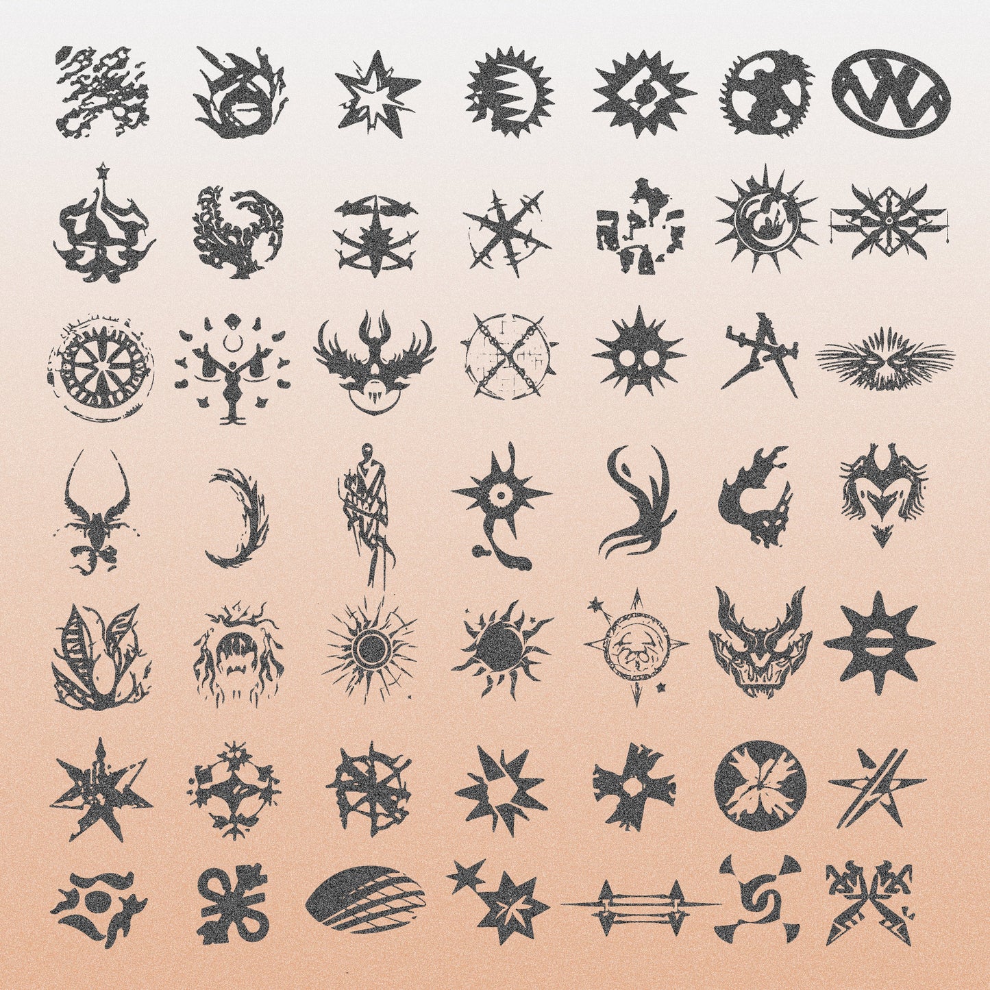 Grunge, Streetwear, Vector, Icons, Cross Png, Star Png, Scope Png, Icon Pack,